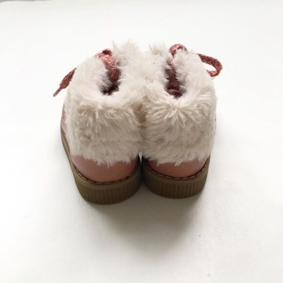 Zara pink faux fur lined boots EUC  size 20(5) - Picture 5 of 6